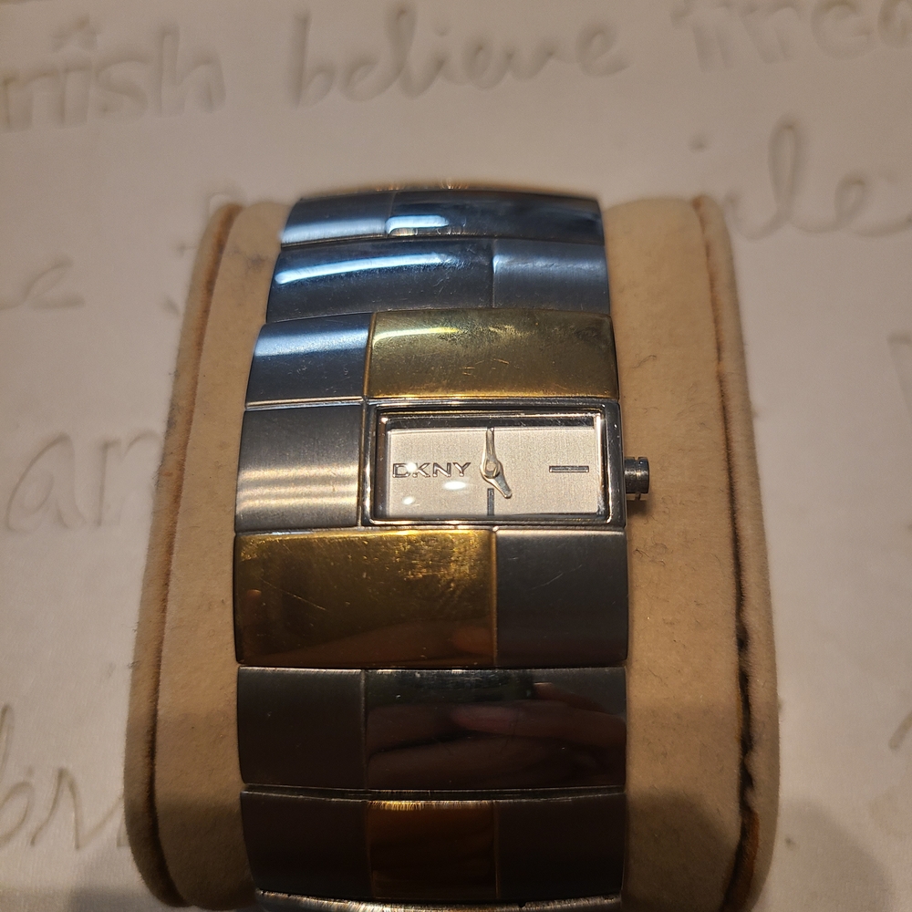 DKNY Two-Tone Silver and Gold Smartwatch